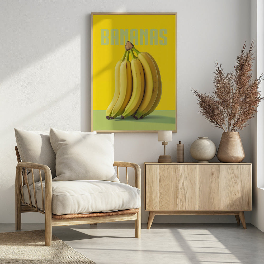 Bananas - Poster / Art Print - interiör
