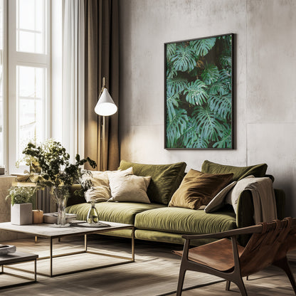 Monstera wall in Lisbon - Poster / Art Print - interiör