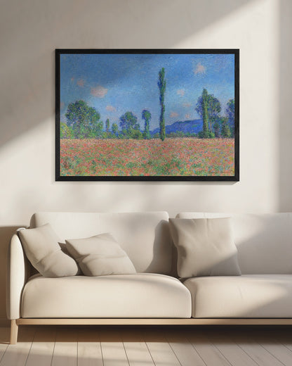 Poppy Field, Giverny (1890–1891) - Poster / Art Print - interiör