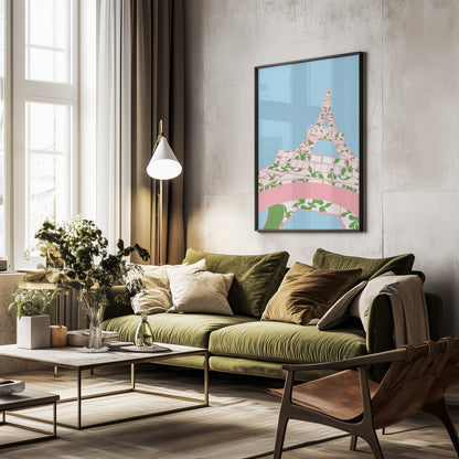 Eiffel Tower (Afternoon) - Poster / Art Print - interiör