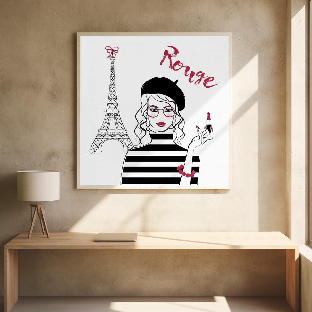Paris Rouge - Poster / Art Print - interiör