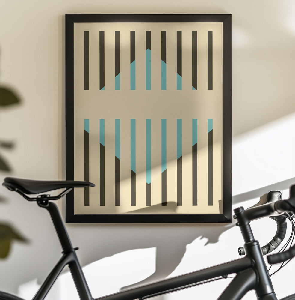 Faded Geometric #3 - Poster / Art Print - interiör