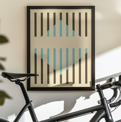 Faded Geometric #3 - Poster / Art Print - interiör