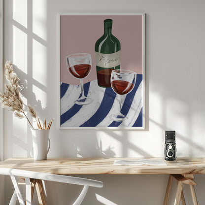 Wine time - Poster / Art Print - interiör