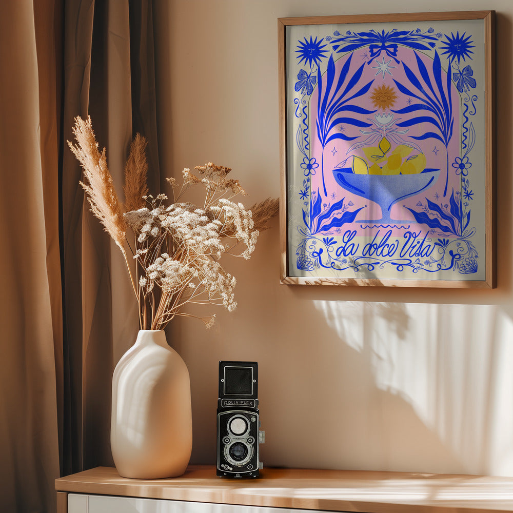 La Dolce Vita A1 - Poster / Art Print - interiör