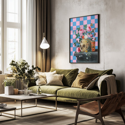 The Cheerfull Vanitas Still Life - Poster / Art Print - interiör