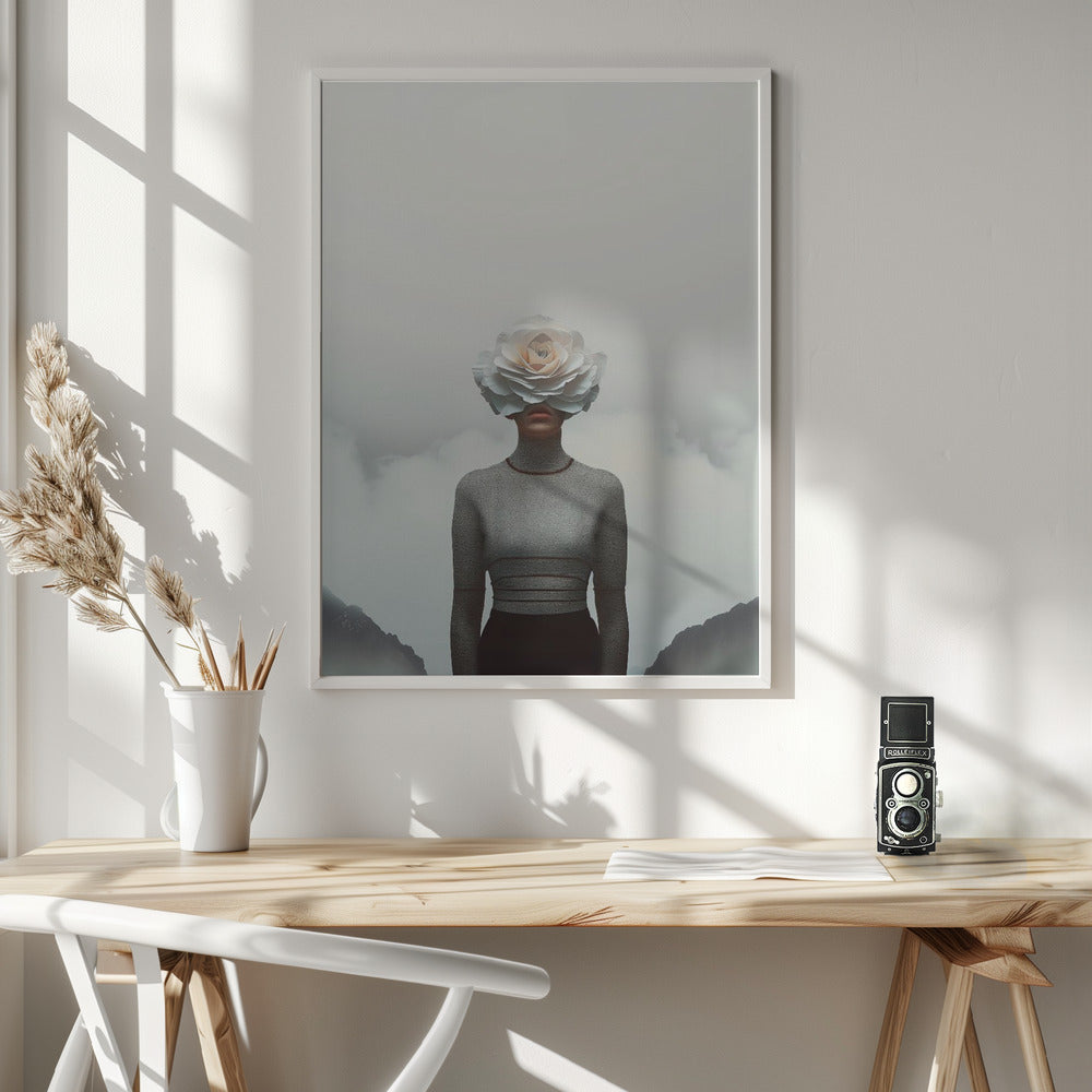 Flower Face - Poster / Art Print - interiör
