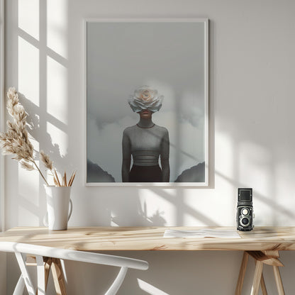 Flower Face - Poster / Art Print - interiör