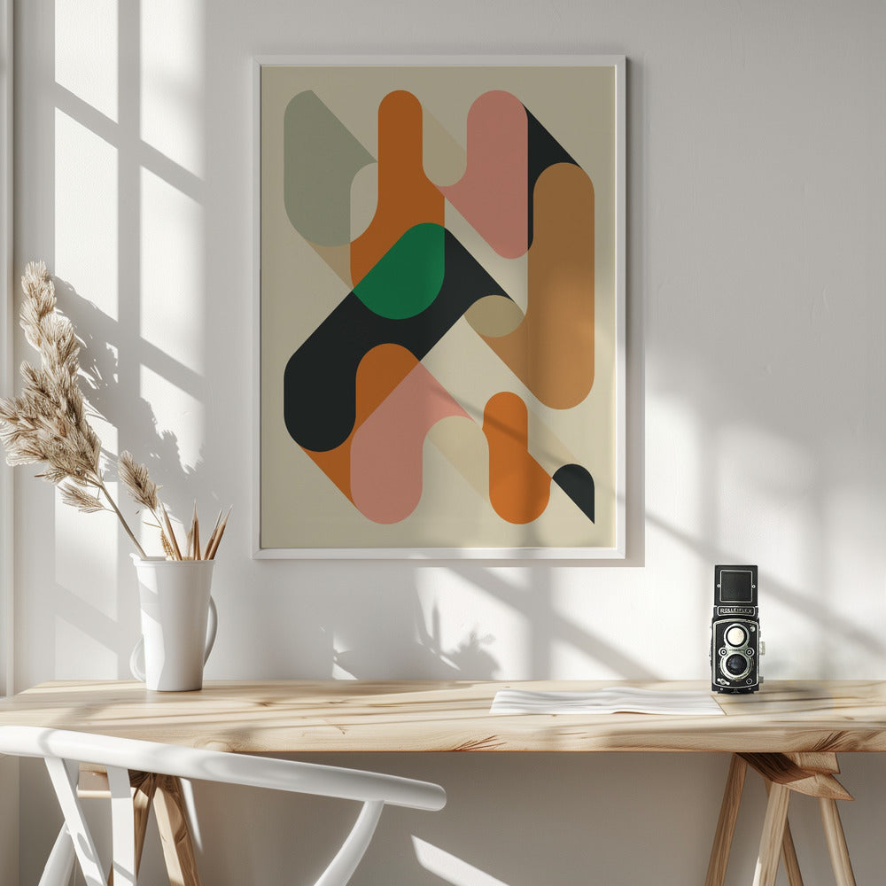 Geometrics 1 - Poster / Art Print - interiör