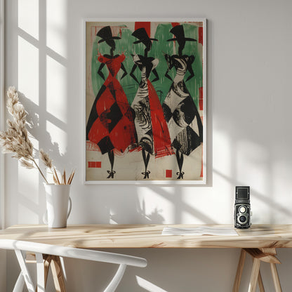 Ladies In Hats - Poster / Art Print - interiör