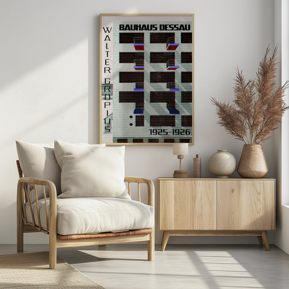 Bauhaus Dessau style IV - Poster / Art Print - interiör