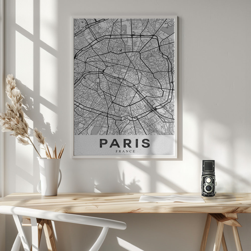 Paris White - Poster / Art Print - interiör