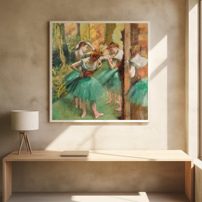 Dancers, Pink and Green - Poster / Art Print - interiör