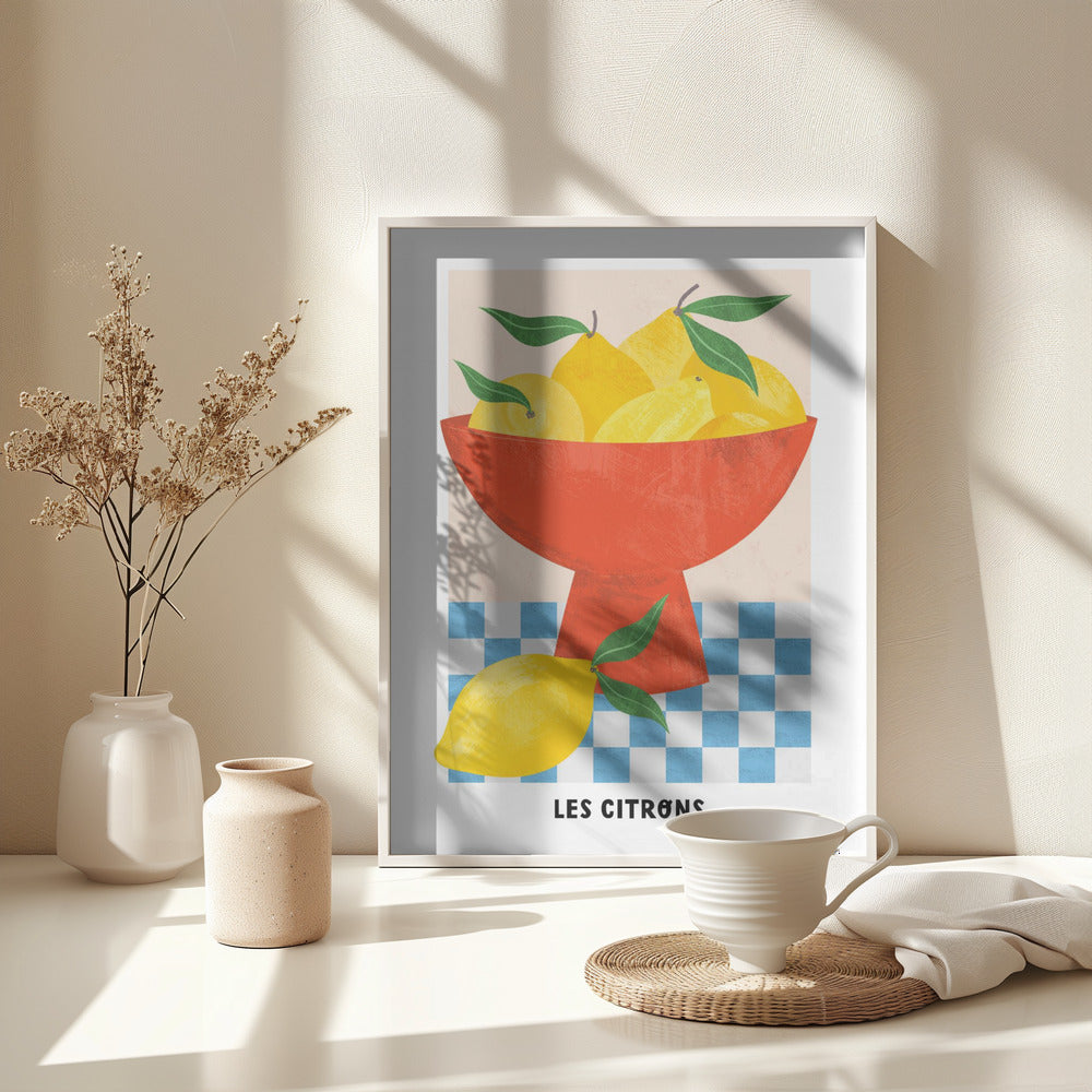 Les Citrons - Poster / Art Print - interiör