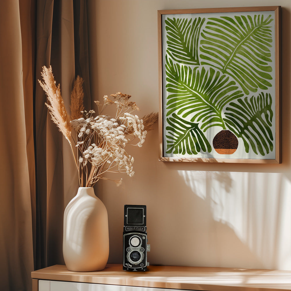 Summer Fern - Poster / Art Print - interiör