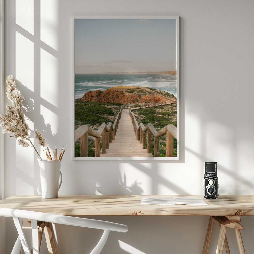 Walkway into the Algarve - Poster / Art Print - interiör