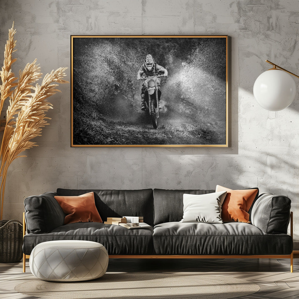 Motorcross - Poster / Art Print - interiör
