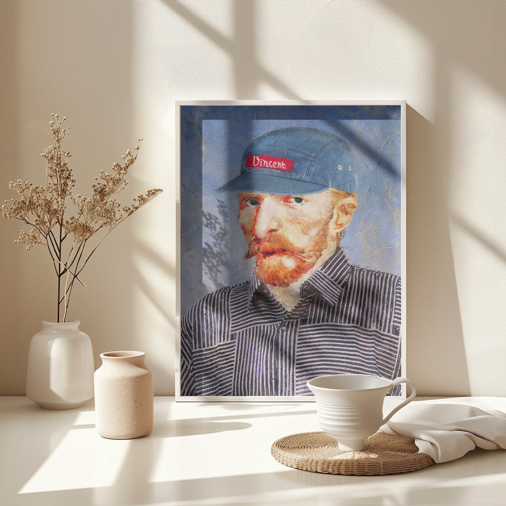Hipster Vincent - Poster / Art Print - interiör