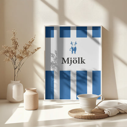 Mjölk Röd - Poster / Art Print - interiör