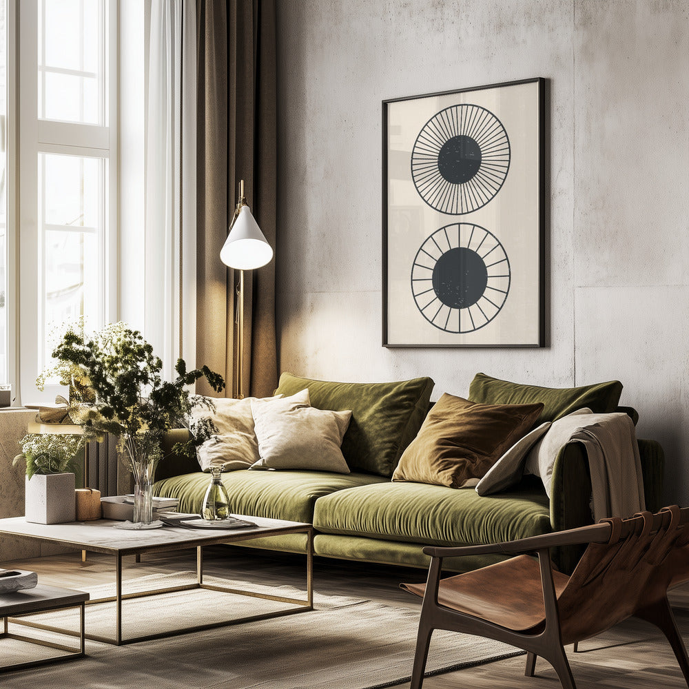 Circles! - Poster / Art Print - interiör