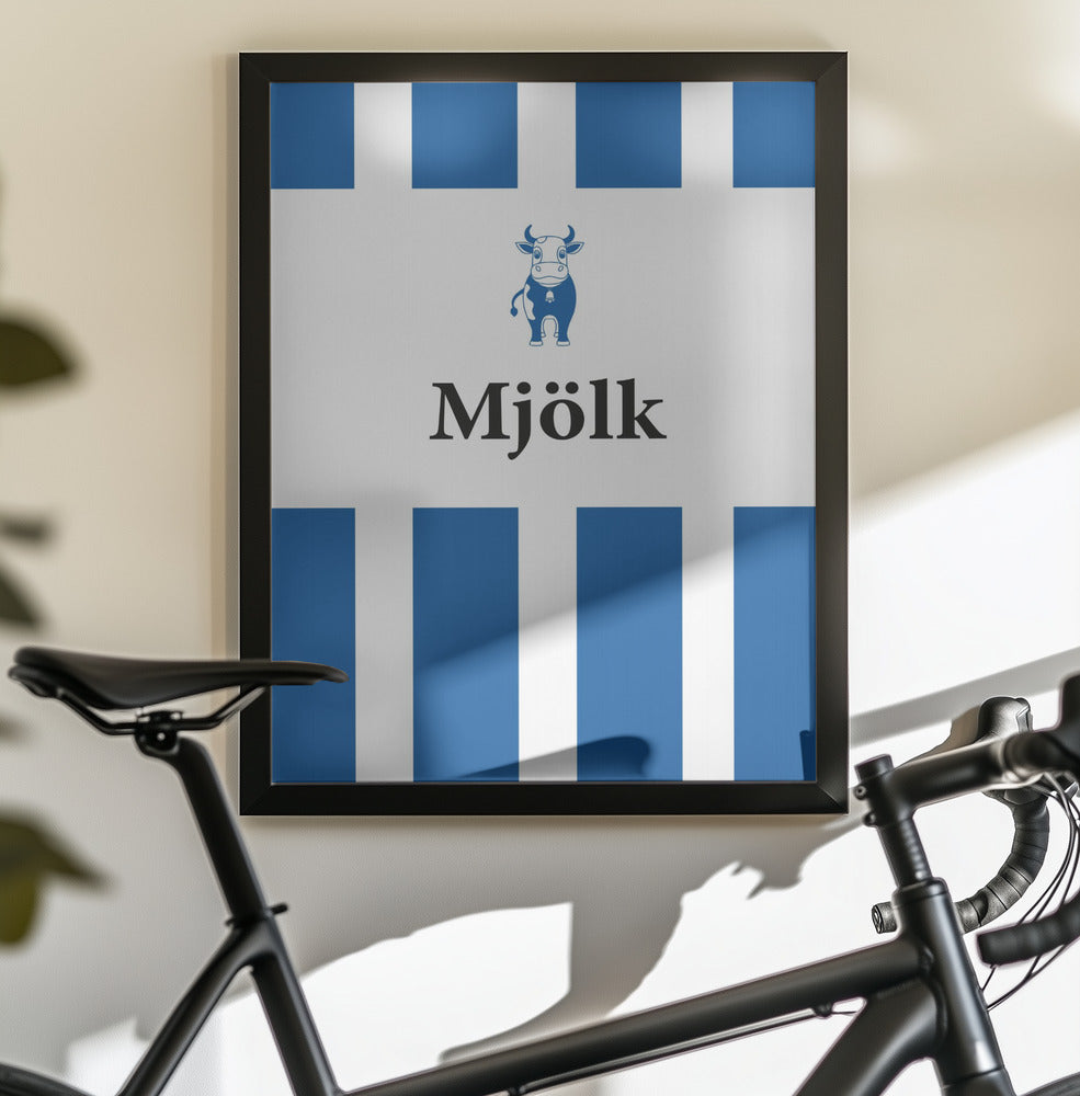 Mjölk Röd - Poster / Art Print - interiör