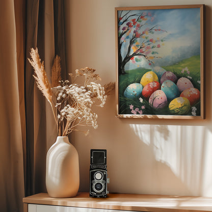 Happy Easter No 1 - Poster / Art Print - interiör