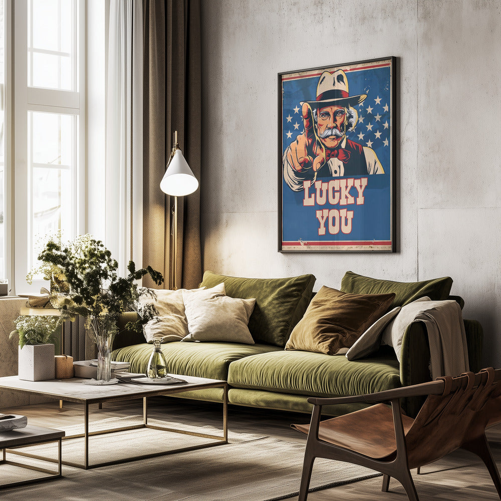 Lucky You - Poster / Art Print - interiör