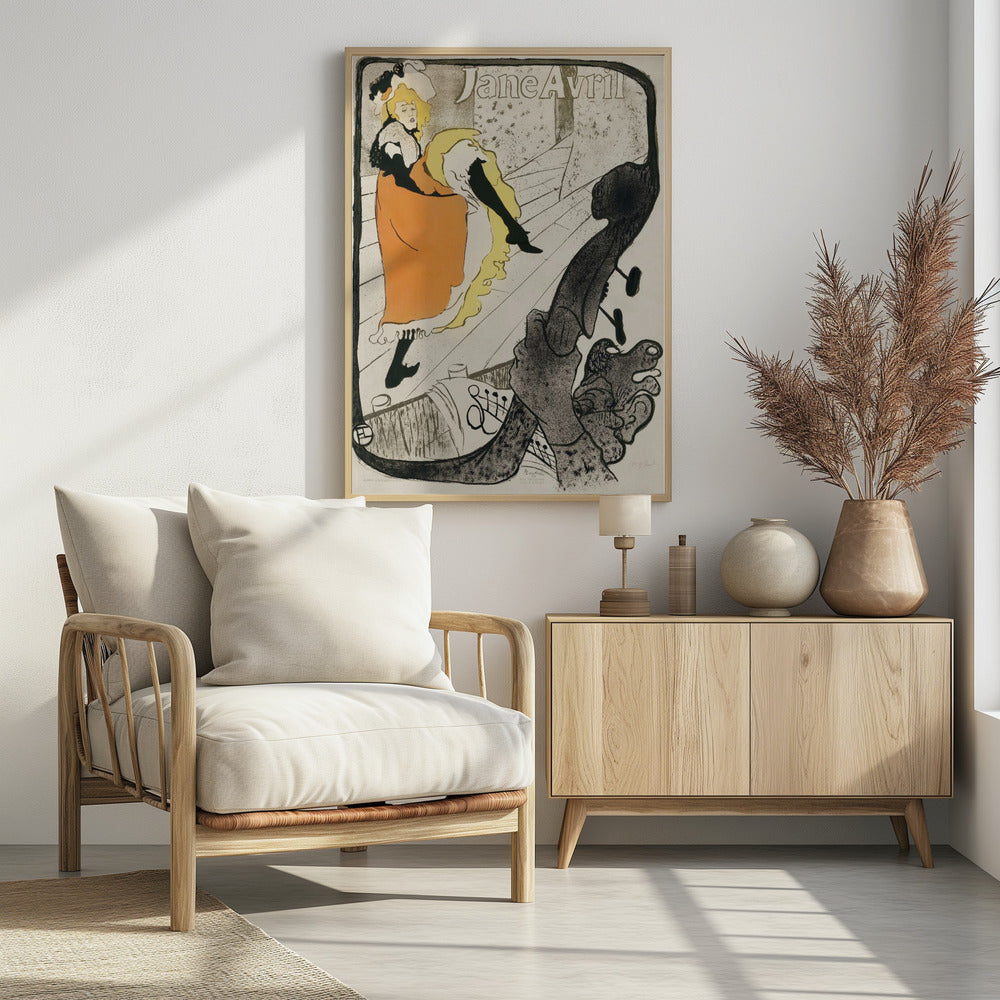 Jane Avril (1893) - Poster / Art Print - interiör