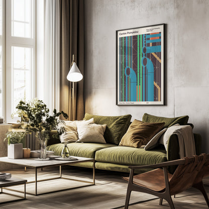 Pompidou - Poster / Art Print - interiör
