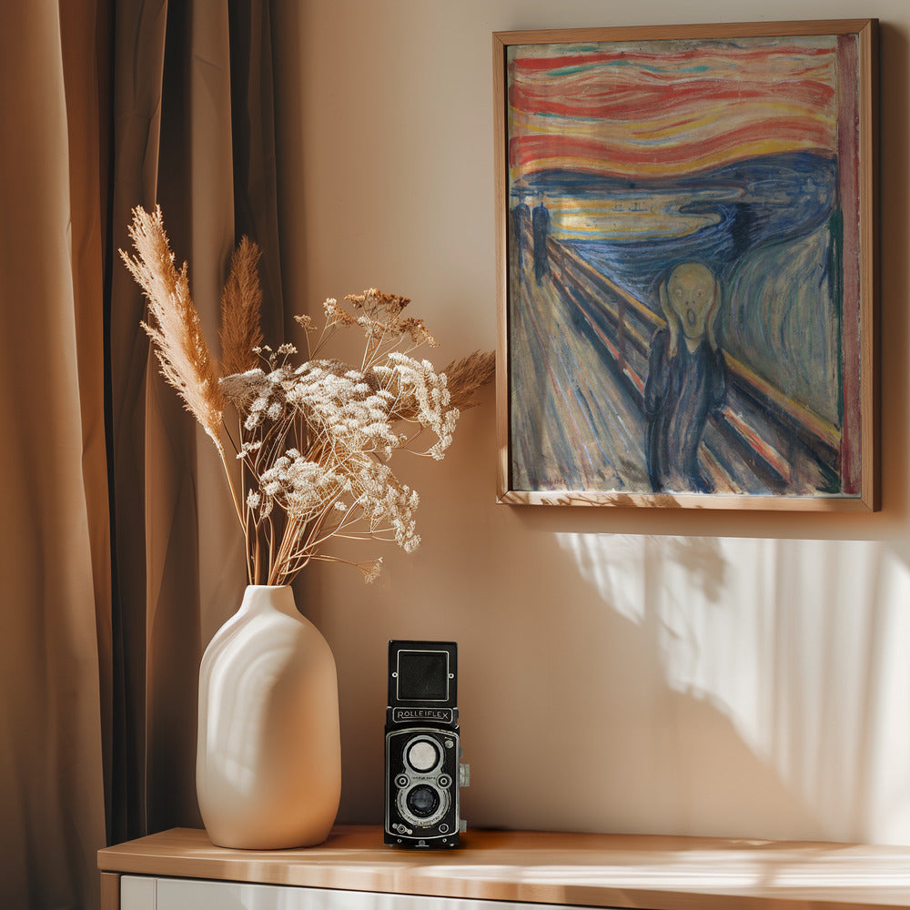 Skriet - The Scream - Poster / Art Print - interiör