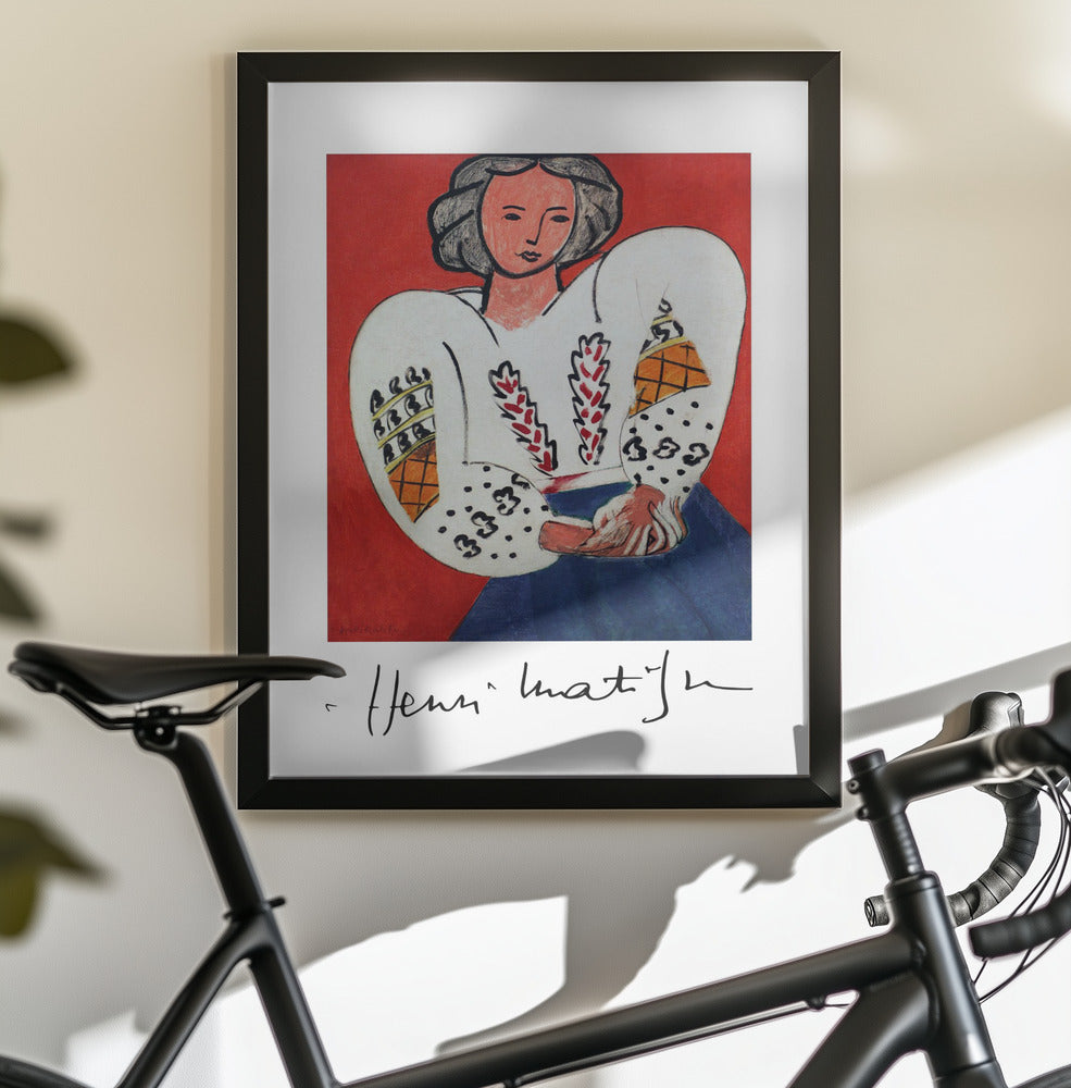 Henri Matisse, La Camicetta Romena, 1940 - Poster / Art Print - interiör