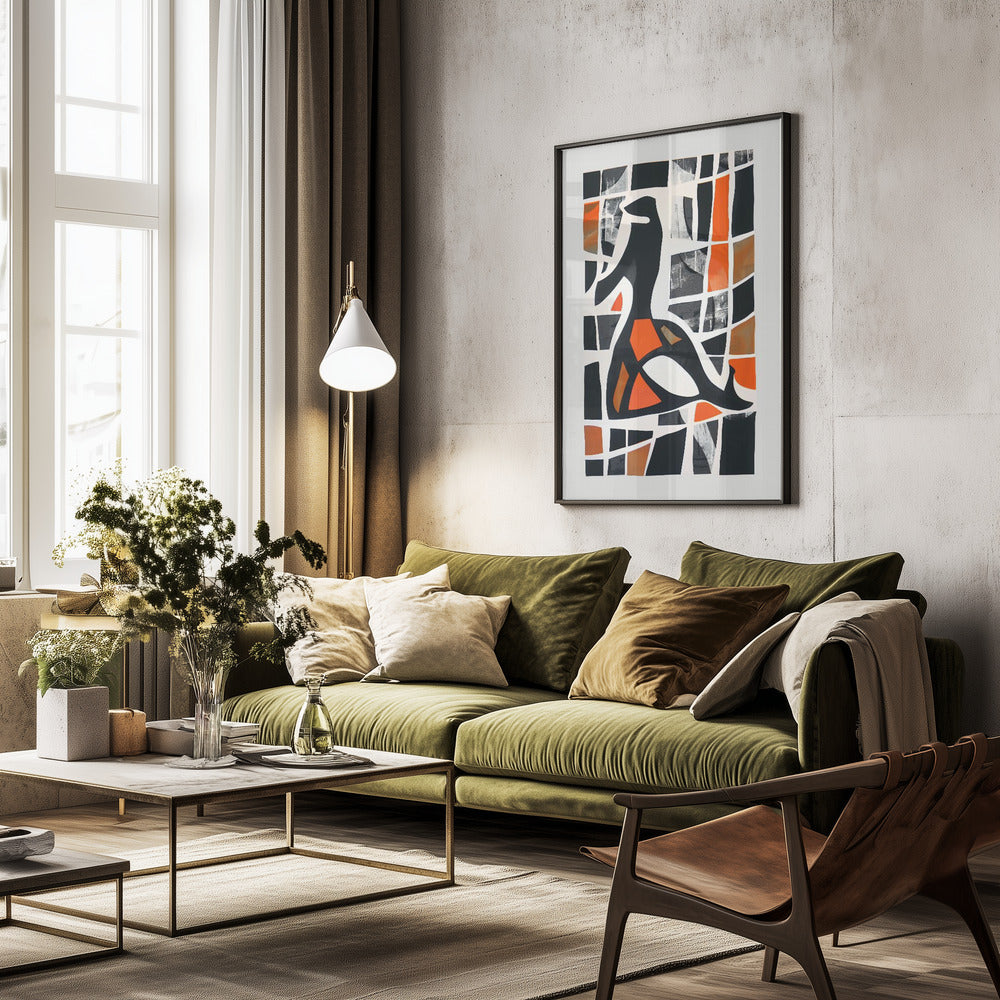Geometric Aviary - Poster / Art Print - interiör