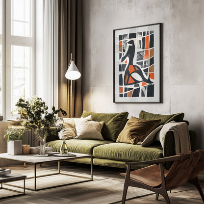 Geometric Aviary - Poster / Art Print - interiör