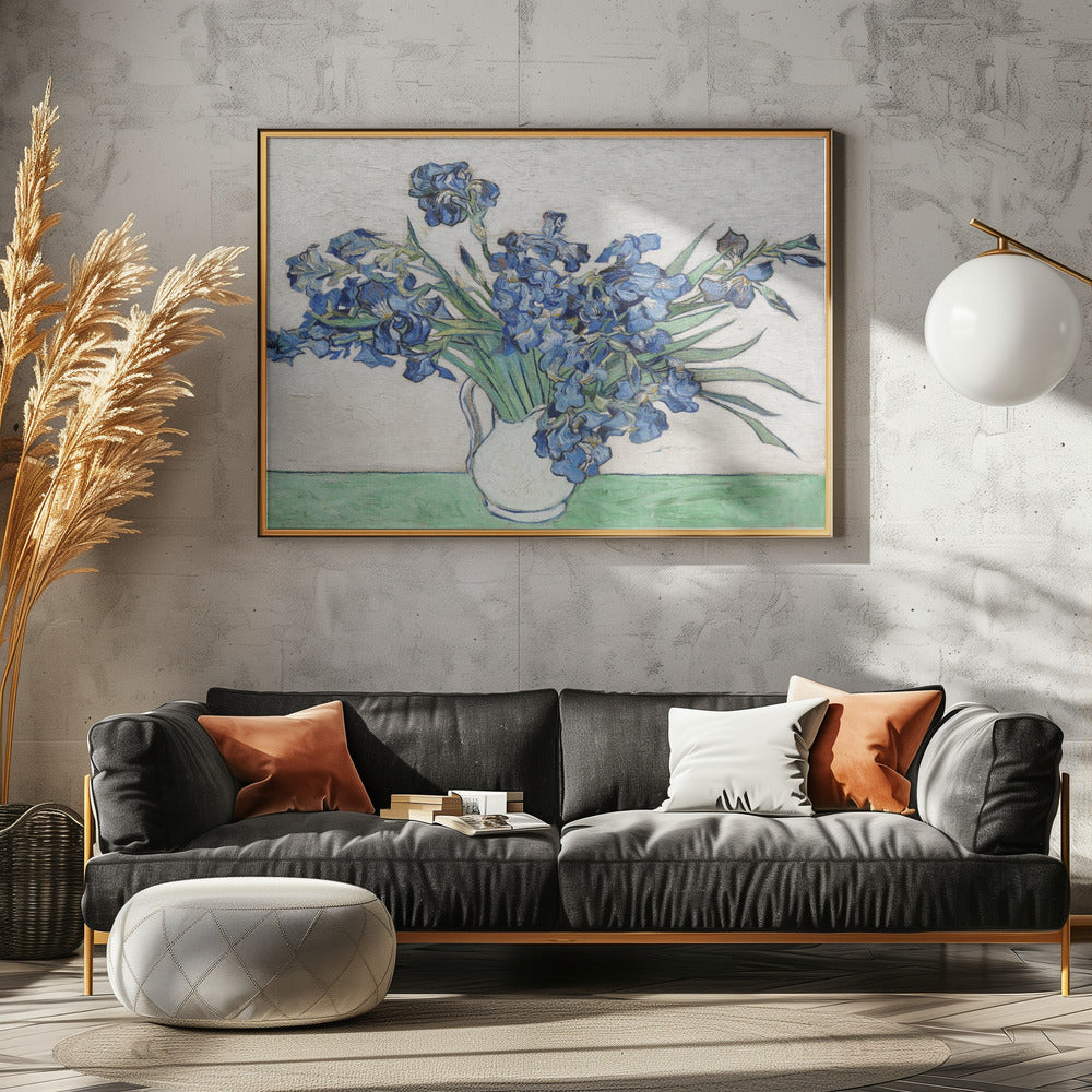 Vincent Van Gogh's Irises (1890). - Poster / Art Print - interiör