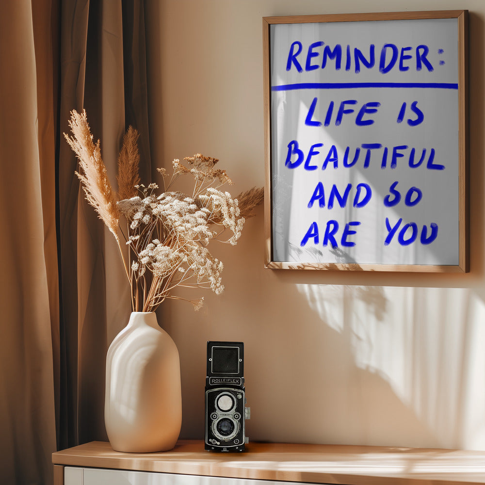 Reminder - Poster / Art Print - interiör