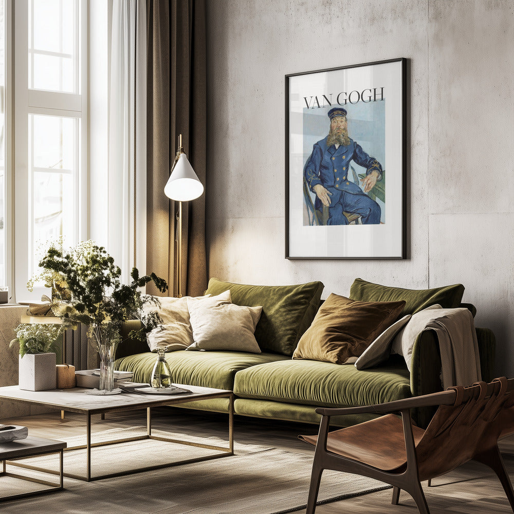 Portrait of the Postman Joseph Roulin (1888) - Poster / Art Print - interiör