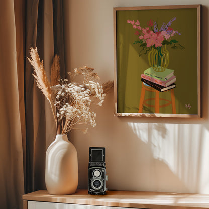 Floral Vase - Poster / Art Print - interiör