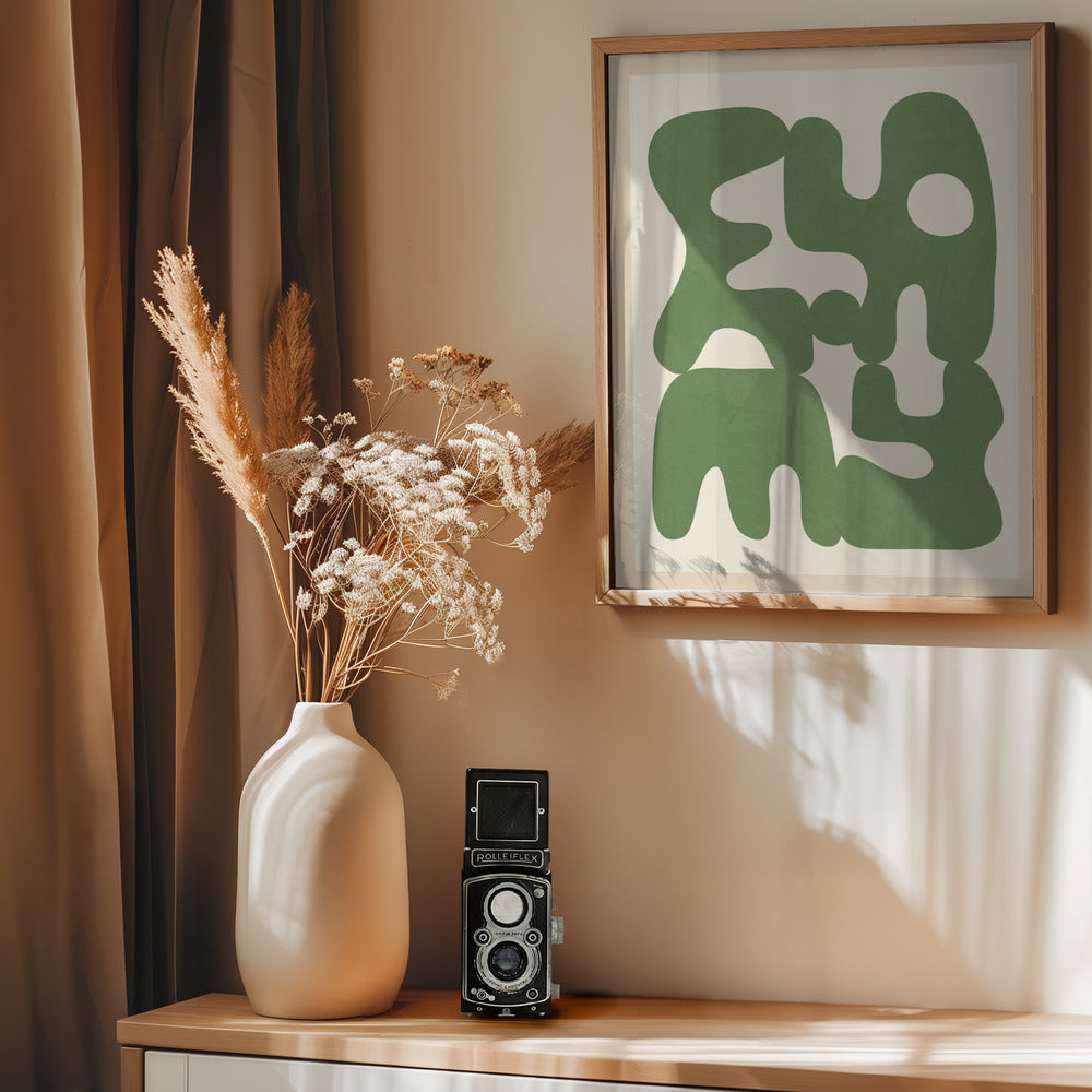 Organic Harmony Forms - Poster / Art Print - interiör