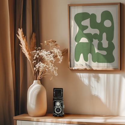 Organic Harmony Forms - Poster / Art Print - interiör