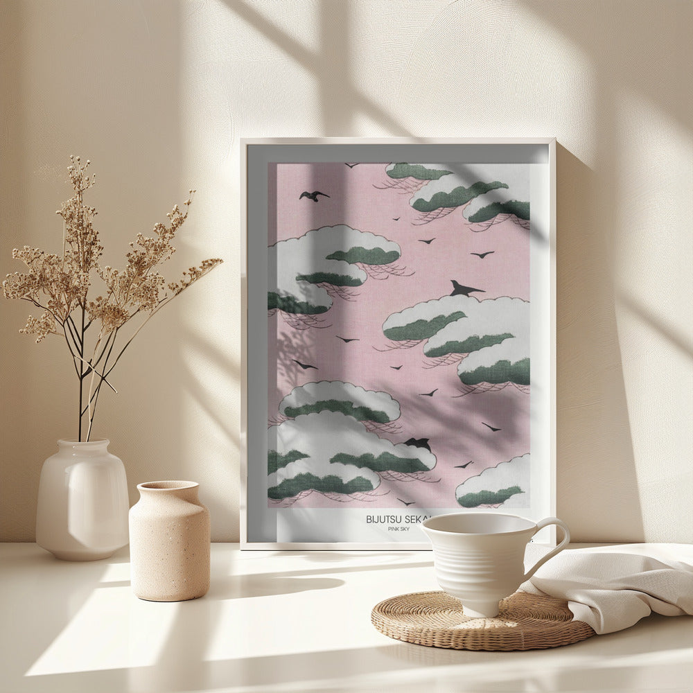Pink Sky - Poster / Art Print - interiör