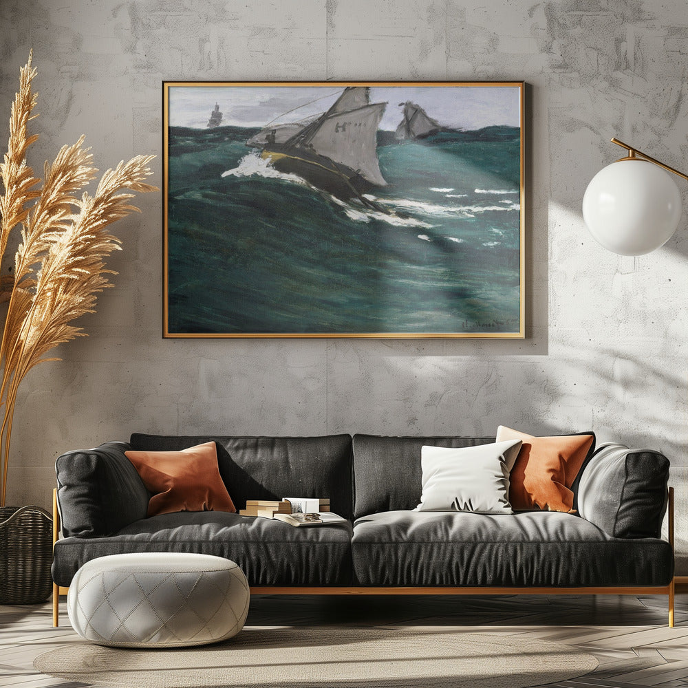 The Green Wave (1866–1867) - Poster / Art Print - interiör