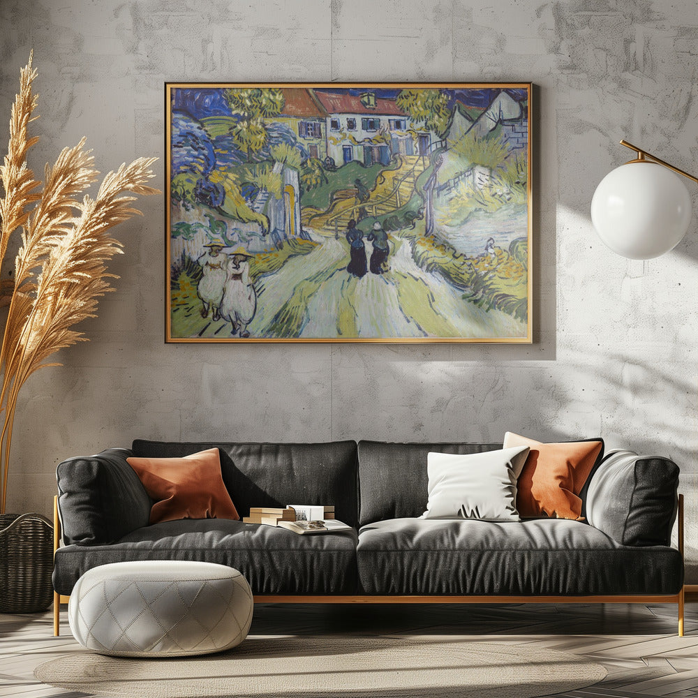 Stairway At Auvers (1890) - Poster / Art Print - interiör