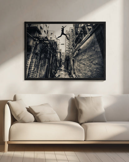 Behind street - Poster / Art Print - interiör