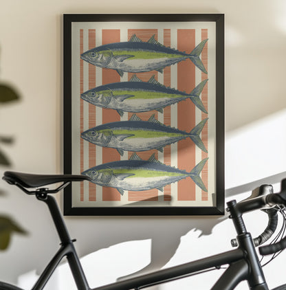 Four Fishes - Poster / Art Print - interiör
