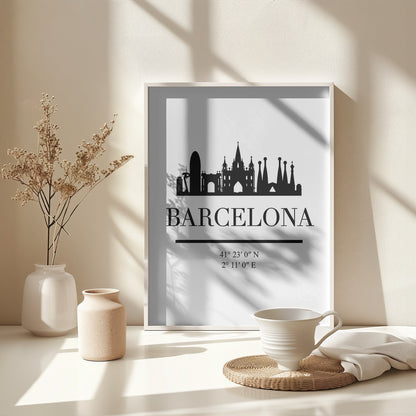 Black Skyline 09 - Poster / Art Print - interiör