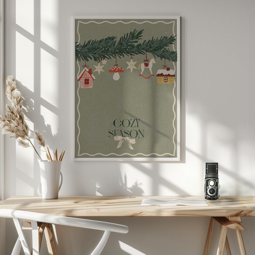 Toys on the Christmas tree - Poster / Art Print - interiör