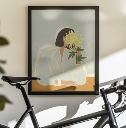 The crysanthemum - Poster / Art Print - interiör