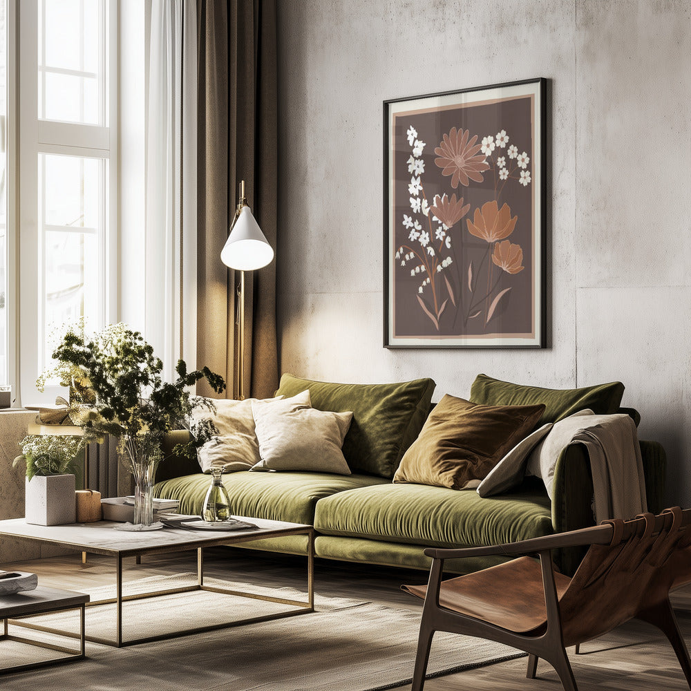 Blooming Grace - Poster / Art Print - interiör