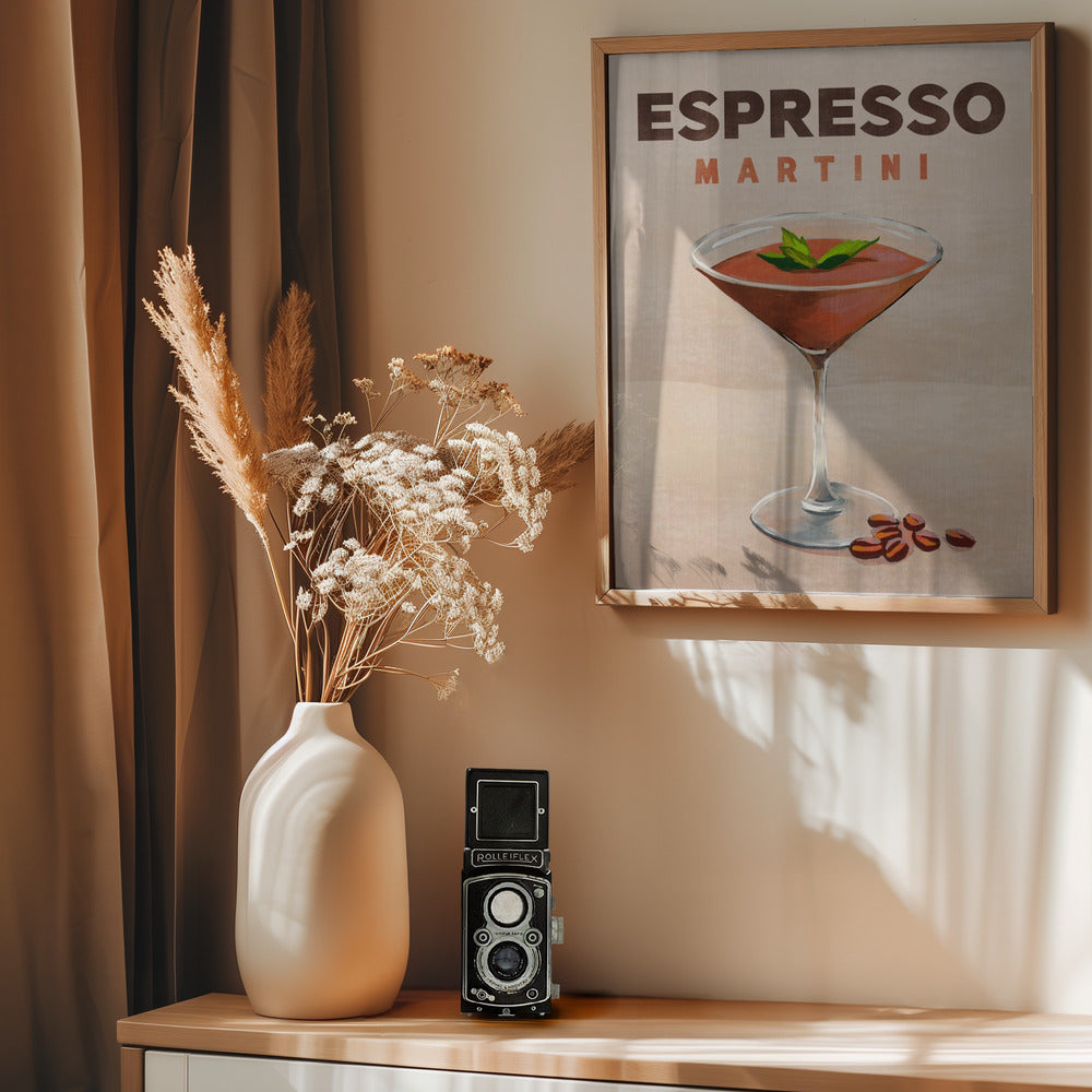 Espresso Martini Cocktail Bar Decor - Poster / Art Print - interiör