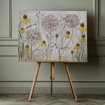 Alliums and heleniums - Poster / Art Print - interiör